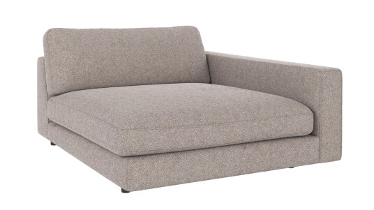 Rowico Home Duncan 1,5 seters sjeselong H Grå Bobby 7 129 x 150 x 78 cm Grå