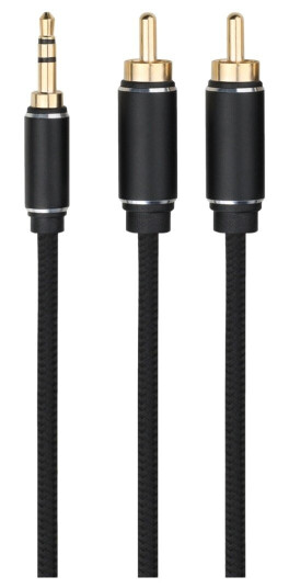 Dacota Mini Jack M RCA M 0,5 m svart