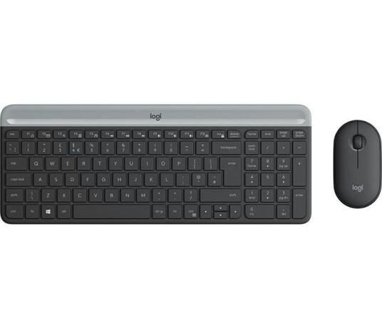 Logitech Slim Wireless Combo MK470 - Tastatur & Mussett - Engelsk - Storbritannia - Svart Logitech Slim Wireless Combo MK470 - Tastatur & Mussett - Engelsk - Storbritannia - Svart