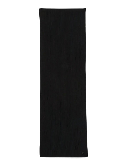 Calvin Klein Ck Metal Wool Rib Scarf - Black - ONE SIZE