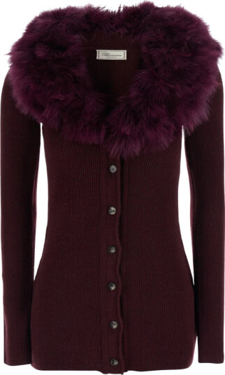 Blumarine Dame Strikkevarer Lilla M, Blumarine Dame Strikkevarer Lilla M,