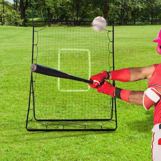 Bærbar rebounder for baseball og fotball svart Bærbar rebounder for baseball og fotball svart