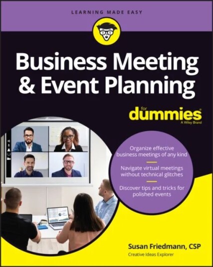 Business Meeting & Event Planning For Dummies Av Susan Friedmann