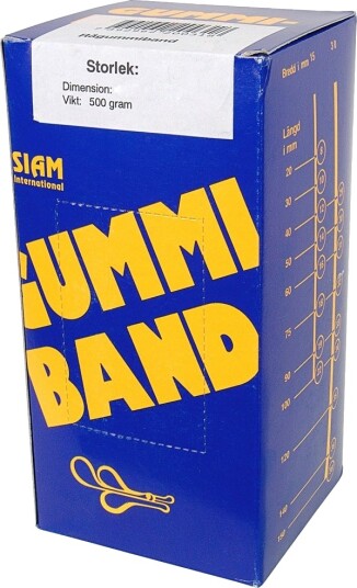 Gummibånd Nr. 75 100X9,0Mm Natur 500G