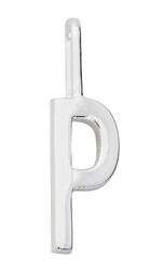 Design Letters Archetype Charm 10 mm Silver A-Z P
