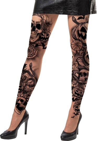 Fiestas Guirca Leggings Tatoveringer Halloween One size 16812