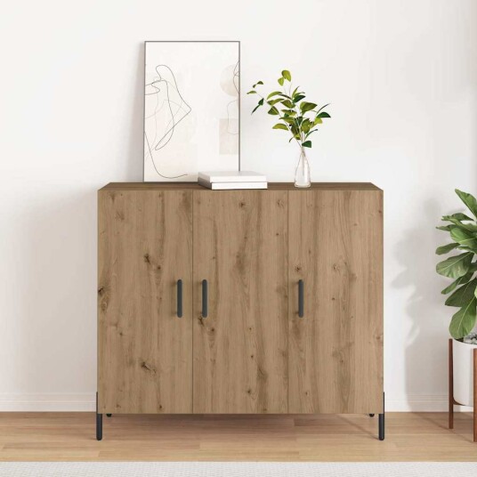 Sideboard Artisan Eik 90x34x80 cm Lagd av tre Sideboard Artisan Eik 90x34x80 cm Lagd av tre