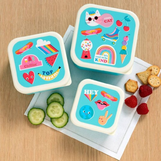 Rex London Snacksbokser Fargerike Motiver 3 pakning