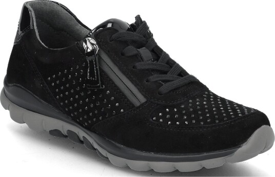 Gabor Rollingsoft Sneaker   BLACK STRASS   38