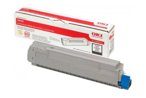 OKI C 8600/8800 BK lasertoner - 43487712 Original - Svart 6000 sider