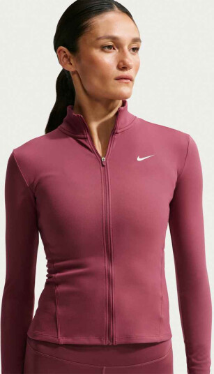 Nike One Dri Fit Full Zip Jacket Burgunder L Nike One Dri Fit Full Zip Jacket Burgunder L