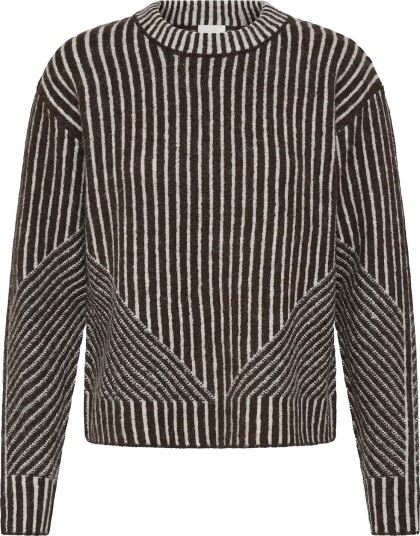 ICHI Ihkamara Ls Stripe5 CHOCOLATE TORTE C.D. STRIPE XL ICHI Ihkamara Ls Stripe5 CHOCOLATE TORTE C.D. STRIPE XL