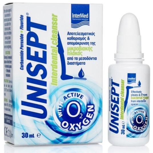 Gel for Interdental Spaces Unisept Active Oxygen Cleanser Gel 30 ml Gel for Interdental Spaces Unisept Active Oxygen Cleanser Gel 30 ml