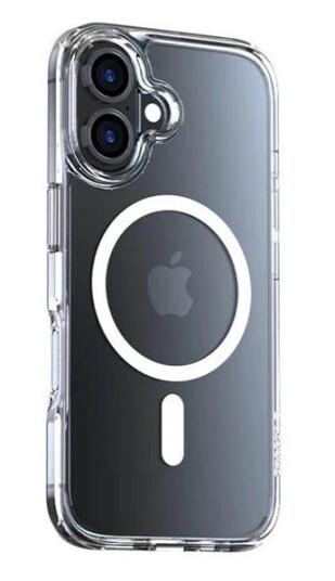 Torras Diamond-Mag Mobildeksel for iPhone 16 MagSafe Gjennomsiktig TPU