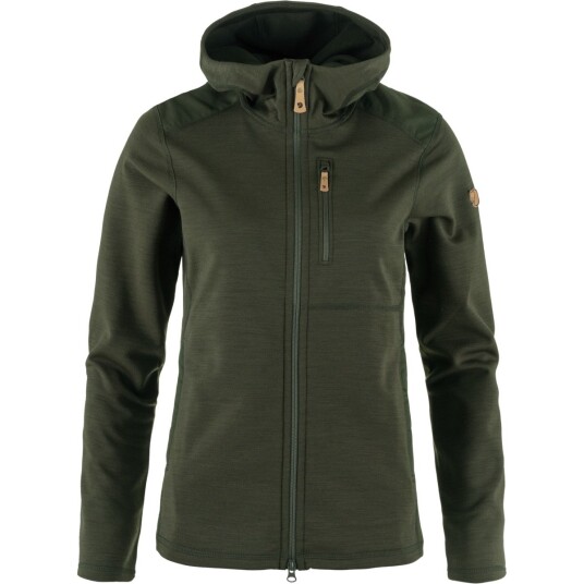 Fjellreven Women's Keb Fleece Hoodie Deep Forest XL Fjellreven Women's Keb Fleece Hoodie Deep Forest XL