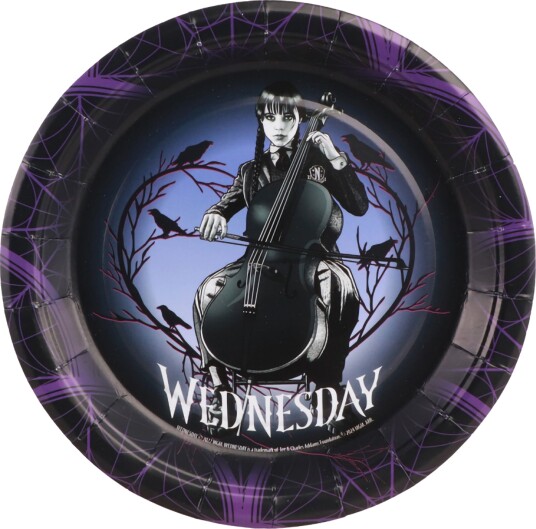 Chaks Papirtallerkener Wednesday 8-pakning 12806-WD