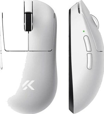MCHOSE A7 V2 Ultra Lightweight Wireless Gamingmus Optisk 6 Knapper Hvit HW-A7V2-6