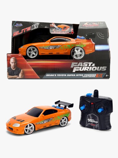 Jada Toys Brian's 1995 Toyota Supra 1:24 Fjernstyrt Bil Nitro Orange Jada Toys Brian's 1995 Toyota Supra 1:24 Fjernstyrt Bil Nitro Orange