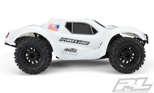 Pro-Line 349815 Pre-Cut Monster Fusion Bash Armor Body White Pro-Line 349815 Pre-Cut Monster Fusion Bash Armor Body White