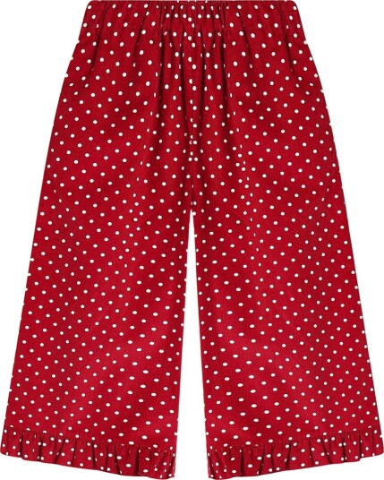 Fliink Dolly Dot Ruffle Pant Red 122