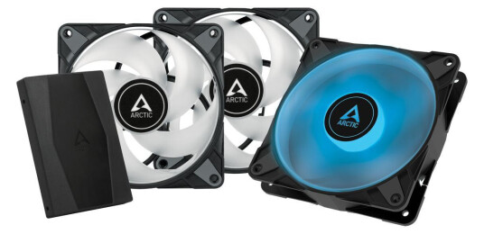 Arctic P12 PWM PST RGB 120 mm Viftesett med 3 Vifter Arctic P12 PWM PST RGB 120 mm Viftesett med 3 Vifter