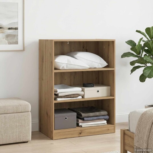 vidaXL Garderobeskap med hylle Artisan eik 77 x 48 x 102 cm PB