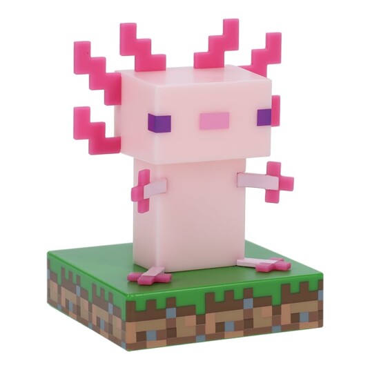 Paladone Minecraft Axolotl Nattlampe LED Rosa for Barn Paladone Minecraft Axolotl Nattlampe LED Rosa for Barn