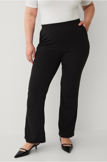 Ellos Plus Collection Leggings med bootcut Svart