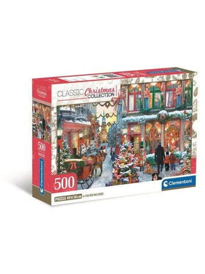 Clementoni Jigsaw Puzzle The Joy Of Christmas 500 Pcs. Gulv