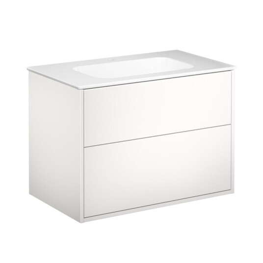 Gustavsberg Artic møbelpakke, 80x47 cm, hvit/hvit Gustavsberg Artic møbelpakke, 80x47 cm, hvit/hvit