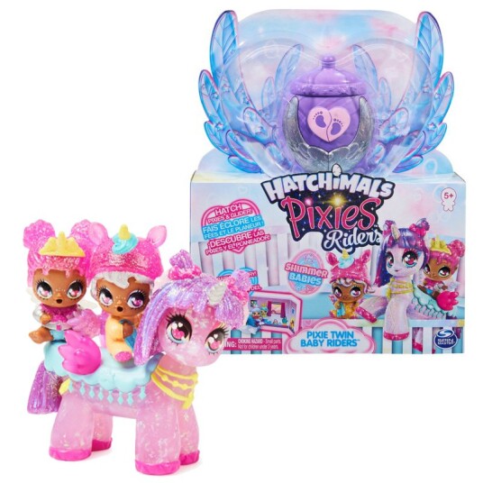 Hatchimals Pixies Riders Shimmer Baby Twins