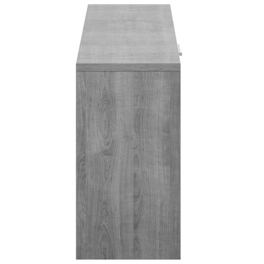 vidaXL Skobenk gr? sonoma 80x24x45 cm konstruert tre