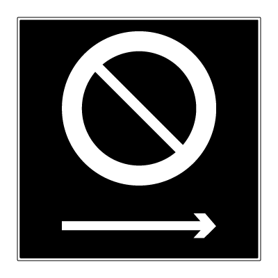 Jo Safety Parkering forbudt til høyre skilt Privatrettslig forbudsskilt Privatrettslige 6309005