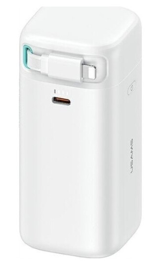 Usams US-CD217 18000 mAh PD 45W Hvit Usams US-CD217 18000 mAh PD 45W Hvit