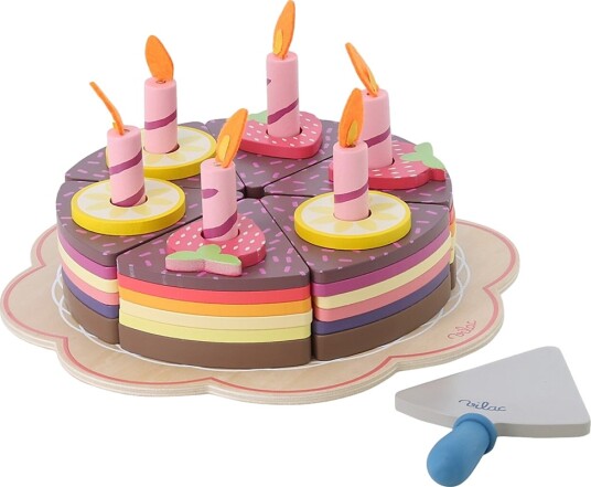 Vilac Big Birthday Cake Multi/patterned ONE SIZE Vilac Big Birthday Cake Multi/patterned ONE SIZE