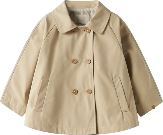 Lil"Atelier Nmflamadelin Loose Long Jacket Lil Beige 116