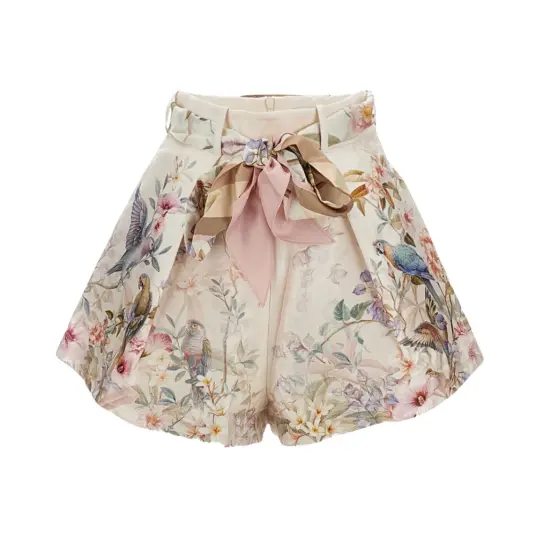 Zimmermann Dame Shorts Flerfarget S