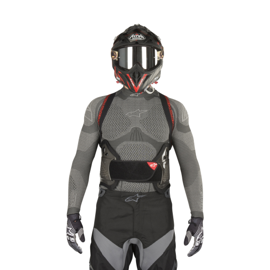 Ryggbeskyttelse Alpinestars Nucleon KR 3 Sotet Svart Rød L Ryggbeskyttelse Alpinestars Nucleon KR 3 Sotet Svart Rød L