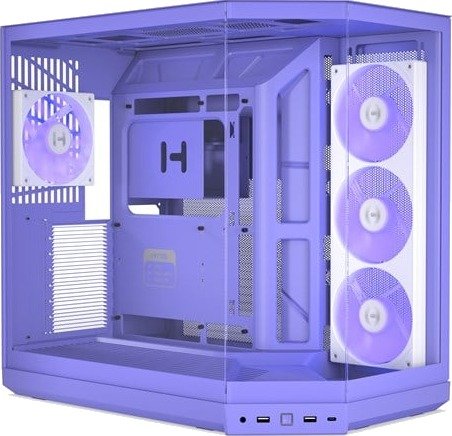 HYTE Y50 ARGB Taro Milk Kabinett Miditower Lilla CS-HYTE-Y50RGB-TM