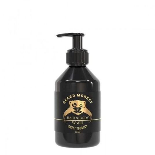 Beard Monkey 250 ml Hair & Body Wash med Sweet Tobacco Duft