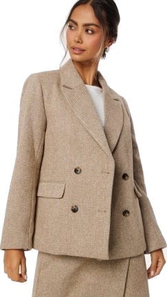 Y.A.S Summer LS Wool Mix Blazer Toasted Coconut L Y.A.S Summer LS Wool Mix Blazer Toasted Coconut L
