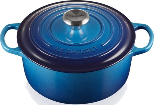 Le Creuset Rund støpejernsgryte 4,2L/24 cm azure blue Le Creuset Rund støpejernsgryte 4,2L/24 cm azure blue