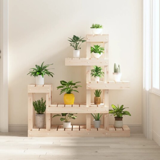 vidaXL Plantestativ 92x25x97 cm heltre furu vidaXL Plantestativ 92x25x97 cm heltre furu