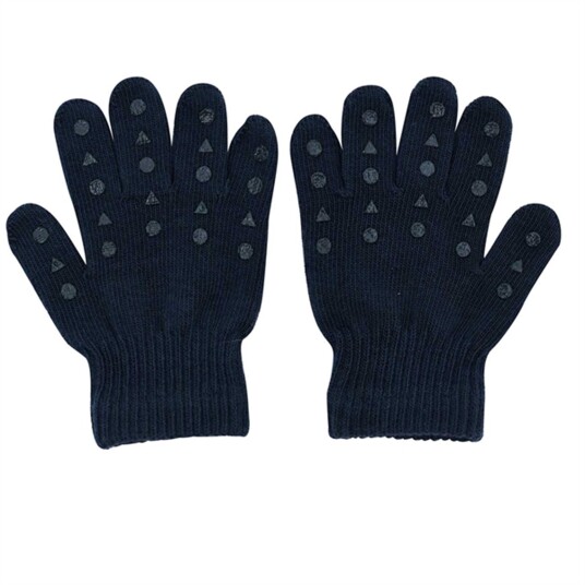 GObabyGO Grip Gloves Dark Blue 3 4 år