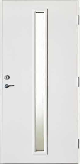 Harmonie Ytterdør strand hvit 100x210 venstre m/sotet glass