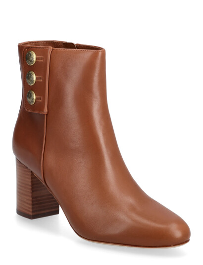 Lauren Ralph Lauren Kennedi Calfskin Bootie Heel - Brown - 37 Lauren Ralph Lauren Kennedi Calfskin Bootie Heel - Brown - 37