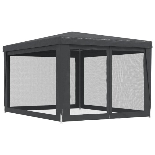 vidaXL Festtelt med 4 sidevegger av netting antrasitt 3x4 m HDPE vidaXL Festtelt med 4 sidevegger av netting antrasitt 3x4 m HDPE