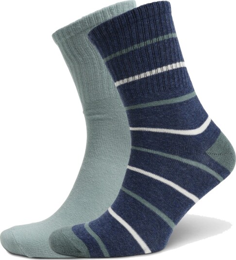 Mango 2 Pack Mixed Socks Blue M
