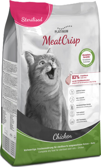 Platinum Meatcrisp Sterilized Kylling Tørrfôr 1.5 kg Platinum Meatcrisp Sterilized Kylling Tørrfôr 1.5 kg