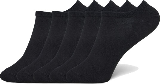 Bread & Boxers Ankle Socks 5 Pack   Black   40 46
